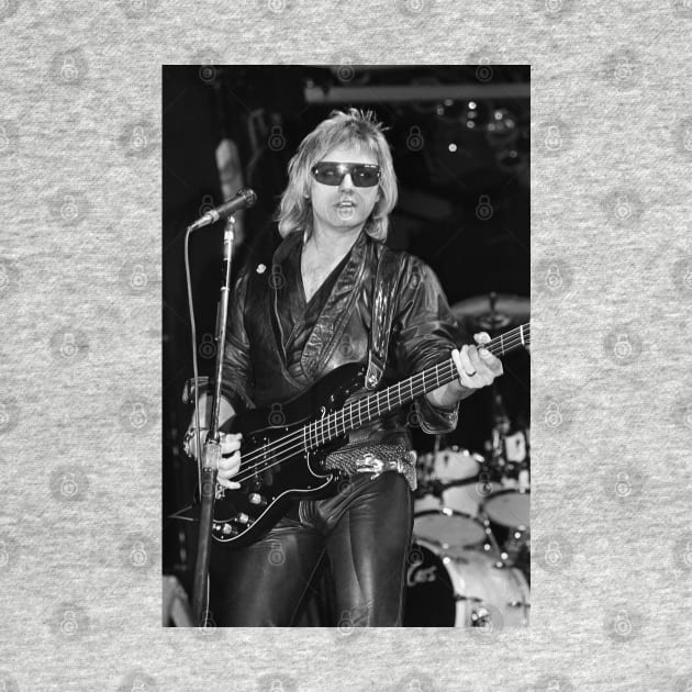 Benjamin Orr The Cars BW Photograph by Concert Photos